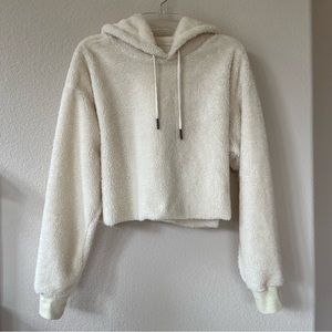 Urban Outfitters Sherpa Cropped Hoodie